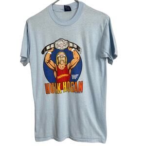 Vintage 1985 WWF HULK HOGAN Shirt SZ LARGE WWE Single Stitch USA Stranger Things